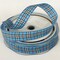 The Ribbon People Plaid Blue- Burry -Woven Taffeta Printed Craft Ribbon 0.62 “x 27 Yards